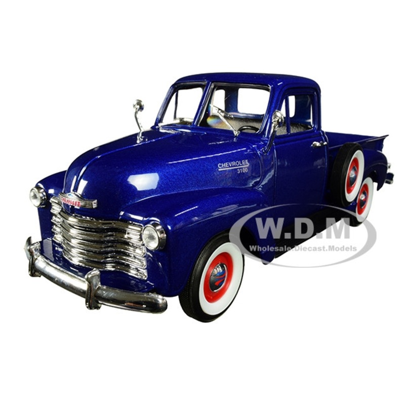 1953 Chevrolet 3100 Pickup Truck Blue 1/24-1/27 Diecast Model Car by Welly