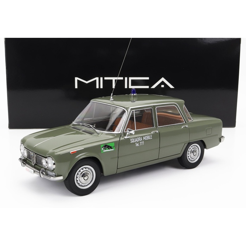 ALFA ROMEO – GIULIA 1.6 Ti POLIZIA MILANO 1963 – SQUADRA MOBILE TEL. 777 – VERDE LUCIDO – GREEN