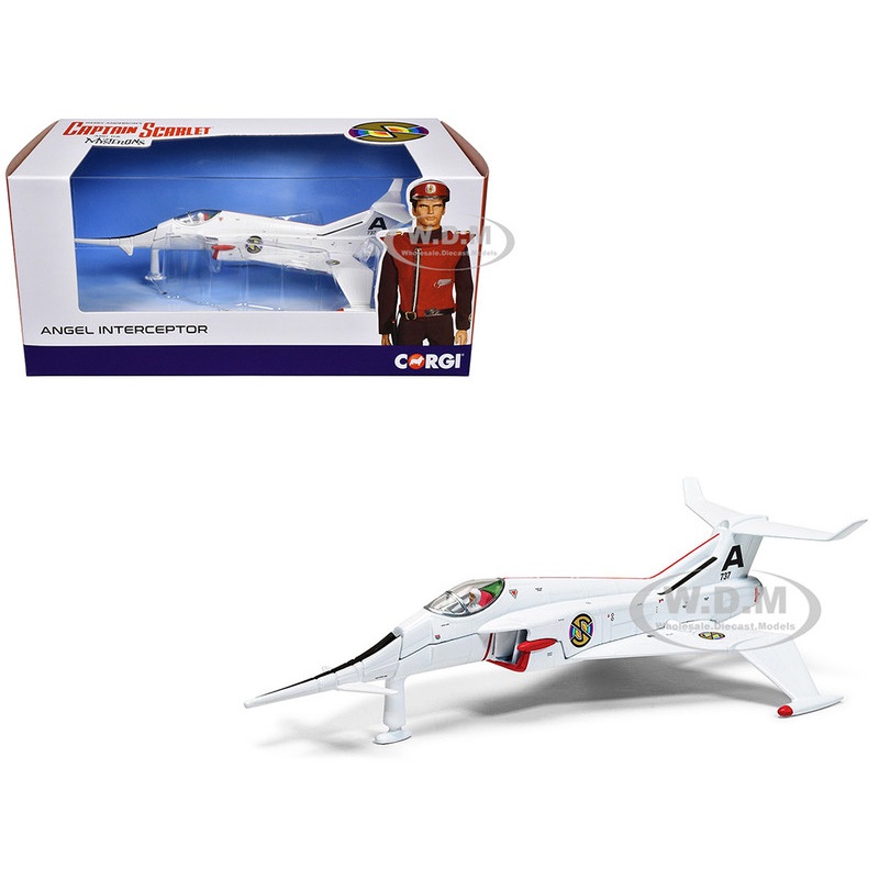 Angel Interceptor Aircraft World Army Air Force White Captain Scarlet and the Mysterons (1967-1968) TV Series Diecast Model by Corgi