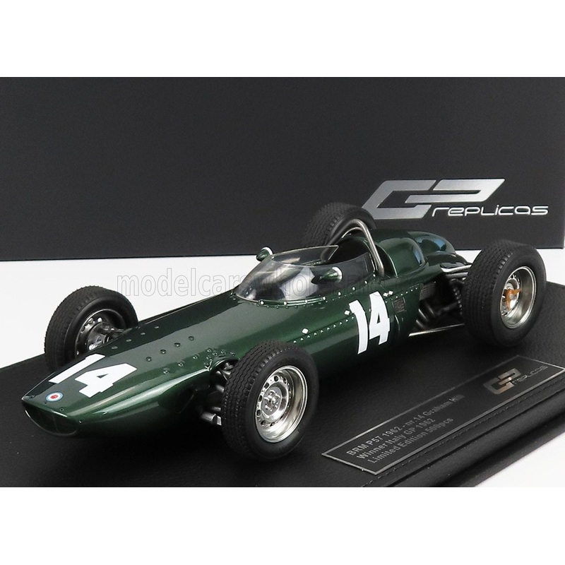 BRM | F1 P57 BRM TEAM N 14 WINNER ITALIAN GP MONZA WORLD CHAMPION 1962  GRAHAM HILL – CON VETRINA – WITH SHOWCASE