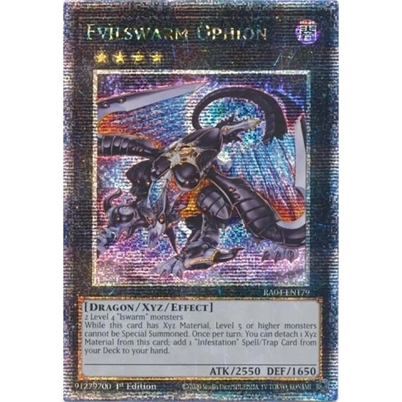 Evilswarm Ophion [RA04-EN179] Quarter Century Secret Rare