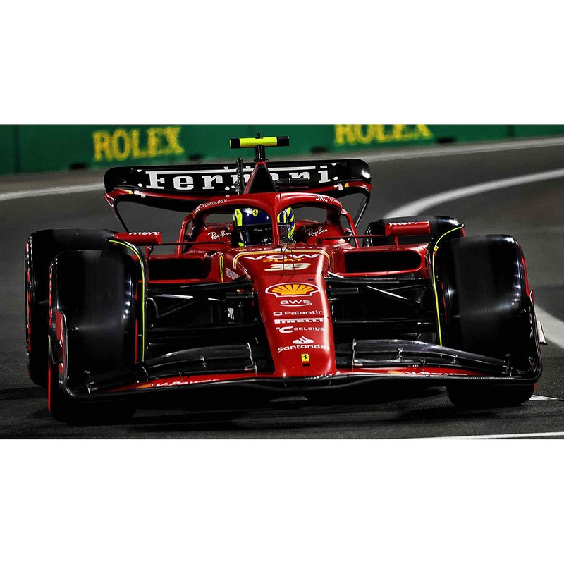 Ferrari SF-24 #38 Oliver Bearman Formula One F1 Saudi Arabia GP (2024) with Acrylic Display Case 1/18 Model Car by LookSmart