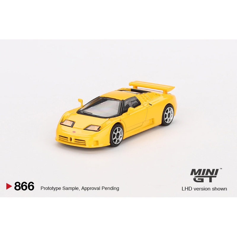 MINI GT #866 1/64 Bugatti EB110 Super Sport Giallo Bugatti (LHD)