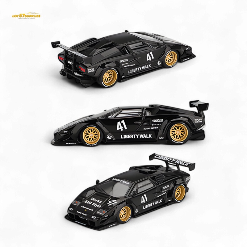 (Pre-Order) Mini GT Lamborghini Countach LB-WORKS – Black 1:64