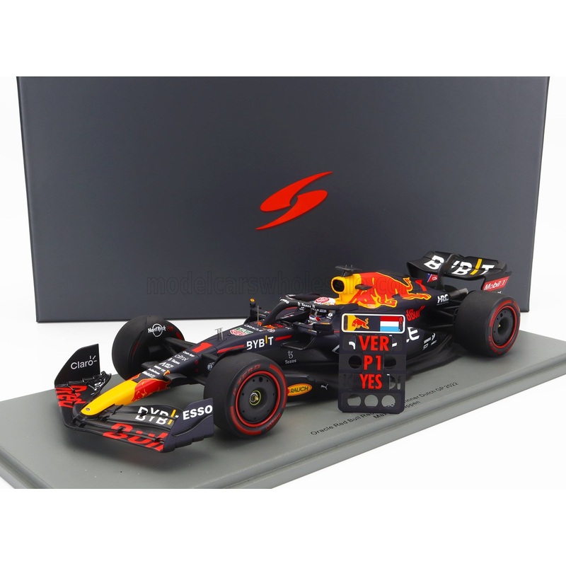 RED BULL | F1  RB18 TEAM ORACLE RED BULL RACING N 1 WINNER DUTCH GP WORLD CHAMPION 2022 – 30th VICTORY MAX VERSTAPPEN | MATT BLUE YELLOW