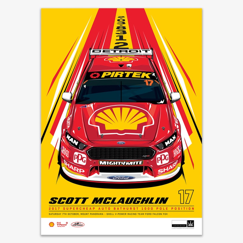 Scott McLaughlin 2017 Bathurst 1000 Pole Position – Variant Edition Print