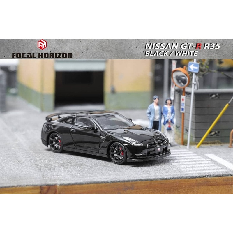 Focal Horizon FH 1/64 Nissan GT-R R35 Black