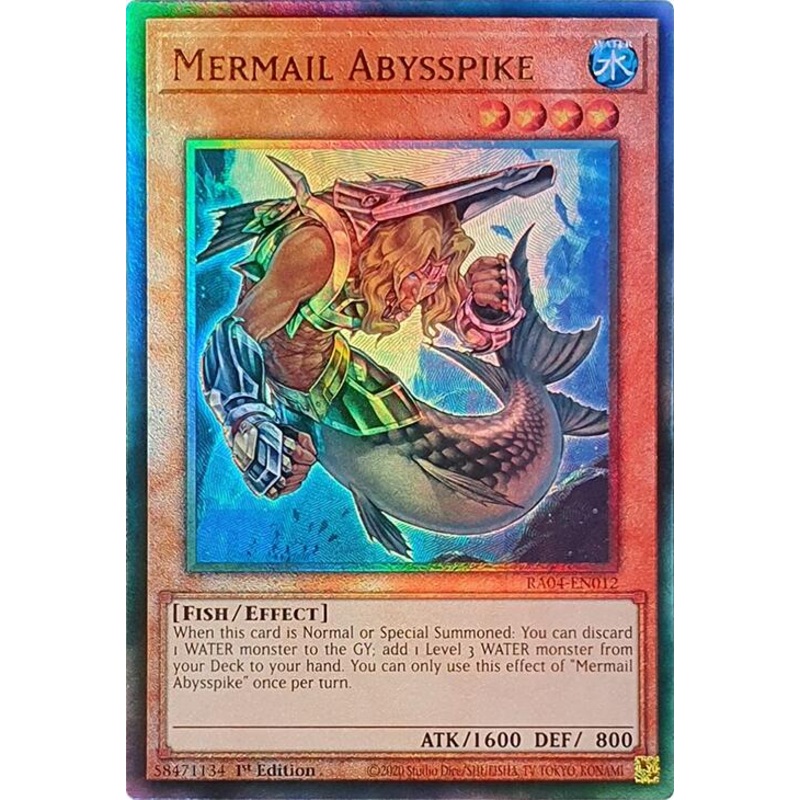 Mermail Abysspike [RA04-EN012] Prismatic Ultimate Rare