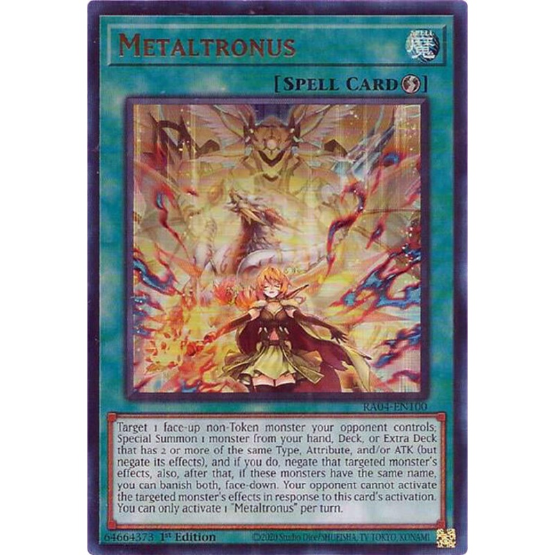 Metaltronus [RA04-EN100] Ultra Rare