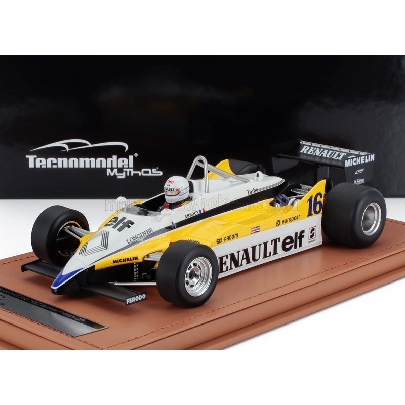 RENAULT | F1  RE30B V6 TURBO TEAM RENAULT ELF N 16 WINNER FRANCE GP (with pilot figure) 1982 RENE ARNOUX
