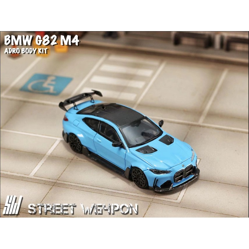 Street Weapon 1:64 BMW G28 M4 Miami Blue