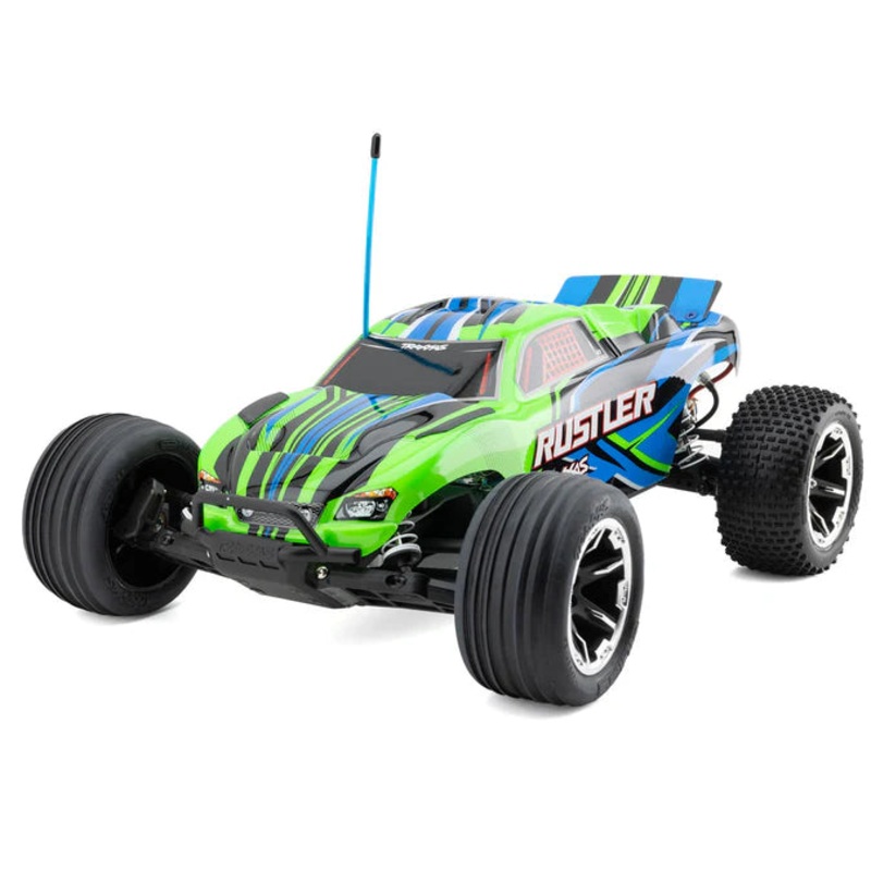 TRAXXAS – RUSTLER – 2WD BRUCHED STADIUM TRUCK – GREEN – 1:10 SCALE