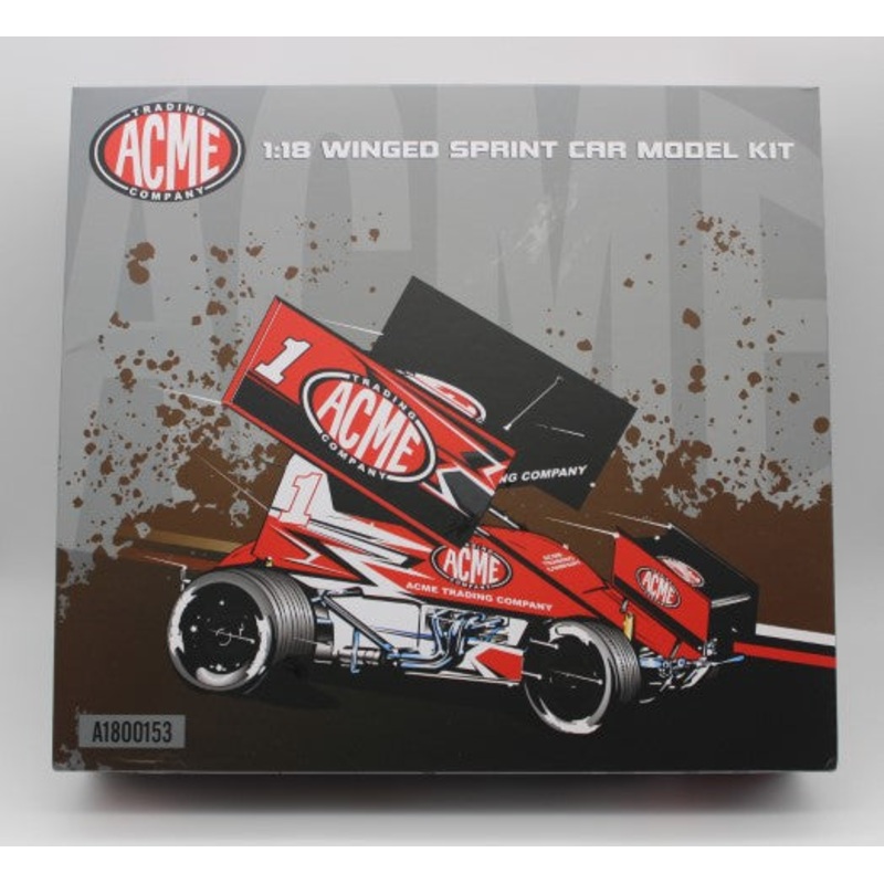WINGED SPRINT CAR MODEL KIT – PRIMER – 1:18 SCALE