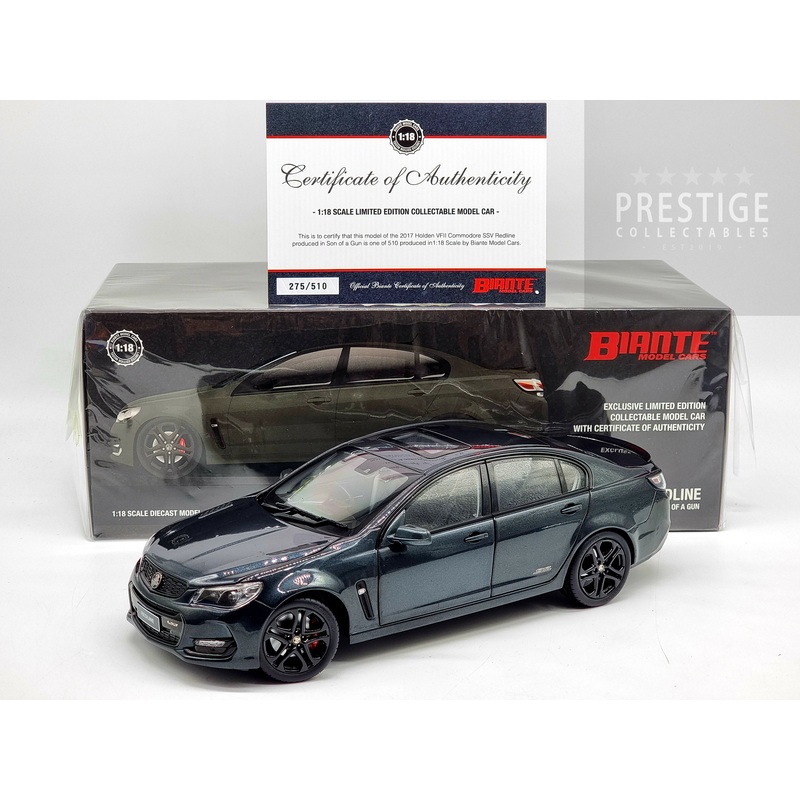 Biante 2017 Holden VF II Commodore SSV Redline Son Of A Gun Grey 1:18 Scale – New