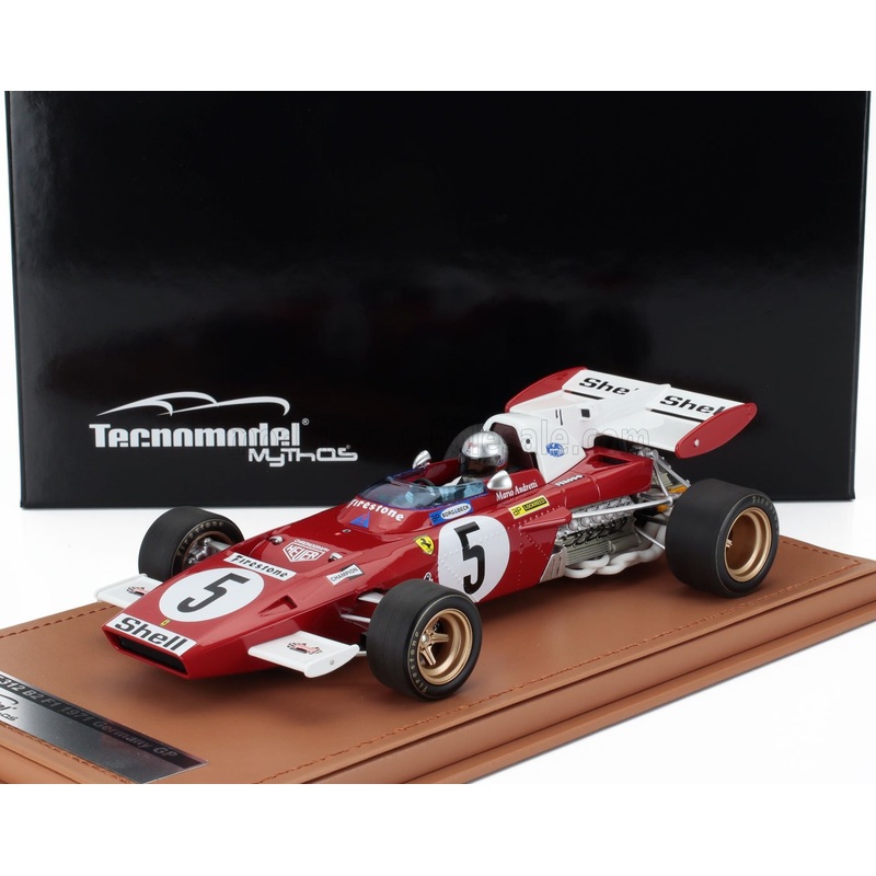 FERRARI | F1  312B2 N 5 GERMAN GP (with pilot figure) 1971 MARIO ANDRETTI – CON VETRINA – WITH SHOWCASE