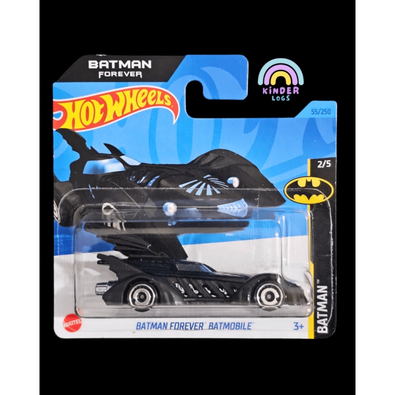 Hot Wheels Batman Forever Batmobile – Black (Short Card)