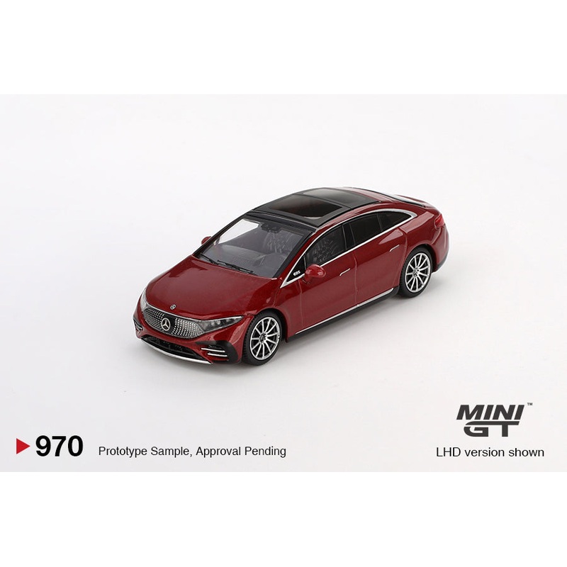 MINI GT #970 1/64 Mercedes-Benz EQS 580 4MATIC Red Metallic (RHD)