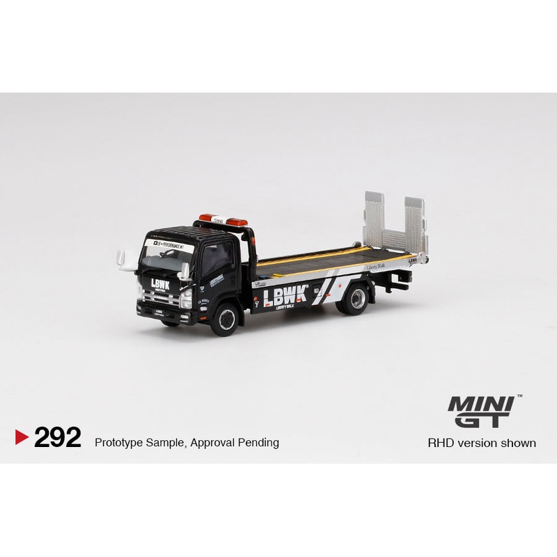 *PREORDER* MINIGT 1:64 Isuzu N-Series Vehicle Transporter LBWK Black