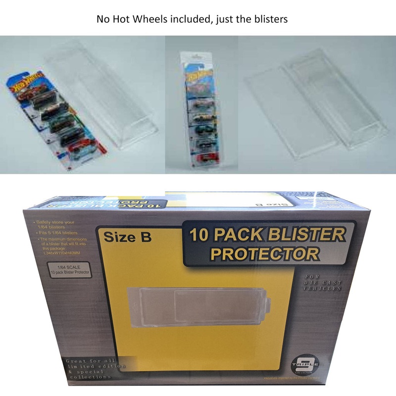 Triple9 Protector For 5x Hot Wheels Mainline Long Cards (Pack Of 10)