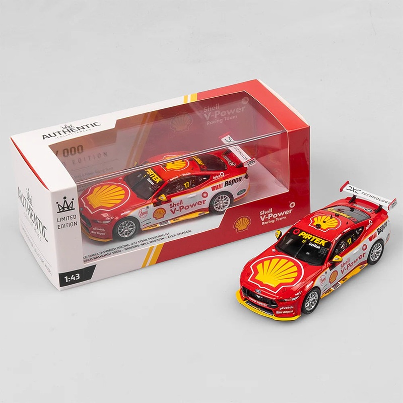 Will Davison – Alex Davison – Shell V-Power Racing Team #17 Ford Mustang GT – 2023 Bathurst 1000 – 1:43 Scale Diecast Model – AUTHENTIC COLLECTABLES