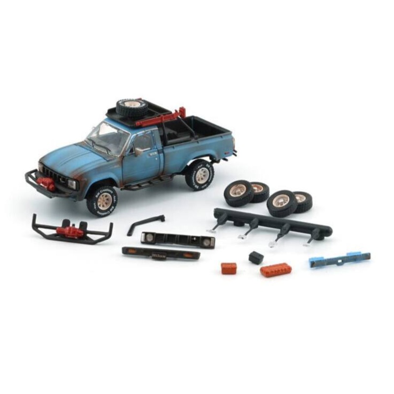 BMC 1/64 Toyota 1980 Hilux N60, N70 -Matte Rusting Blue w/Accessory (RHD)