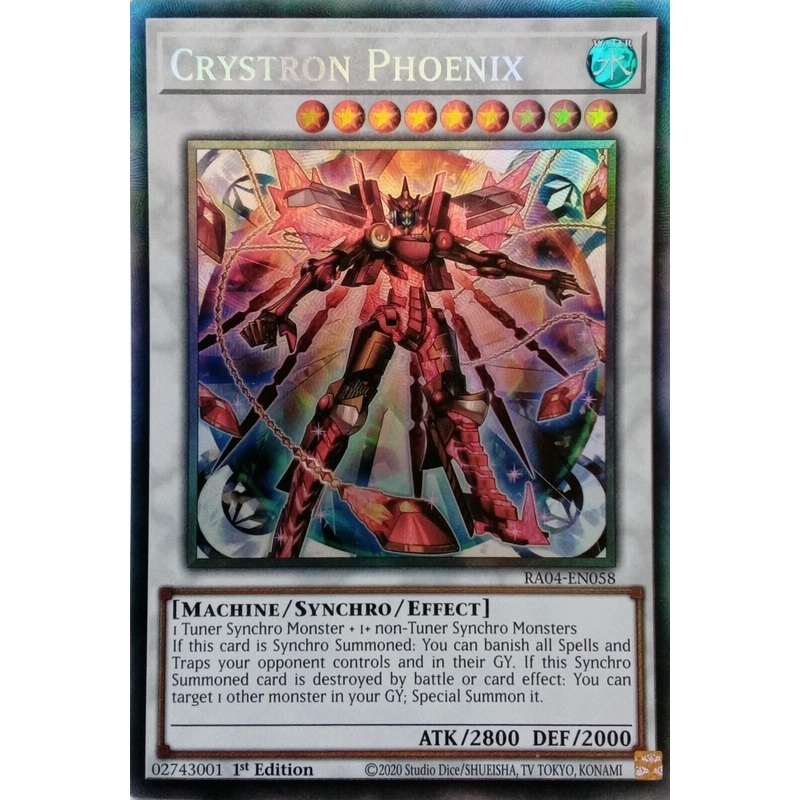 Crystron Phoenix [RA04-EN058] Prismatic Collector’s Rare