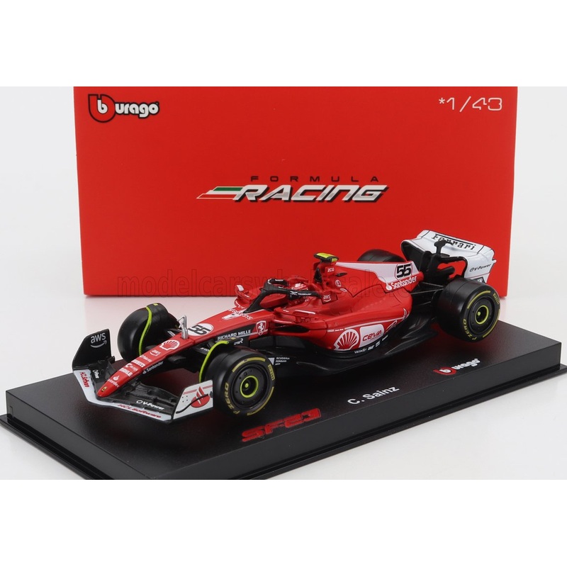 FERRARI | F1  SF-23 TEAM SCUDERIA FERRARI N 55 LAS VEGAS USA GP 2023 CARLOS SAINZ – WITH PILOT AND SHOWCASE