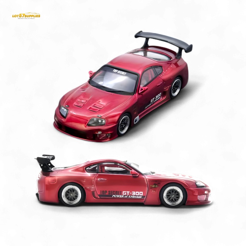 (Pre-Order) INNO64 Toyota Supra A80 Top Secret – Red 1:64