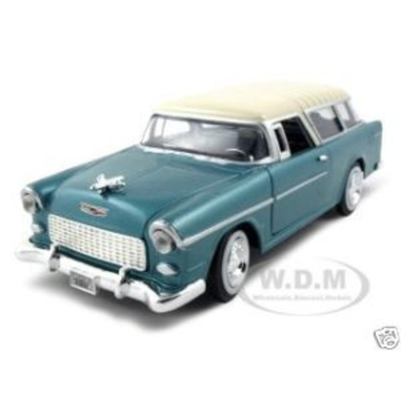 1955 Chevrolet Nomad Green 1/24 Diecast Model Car by Motormax