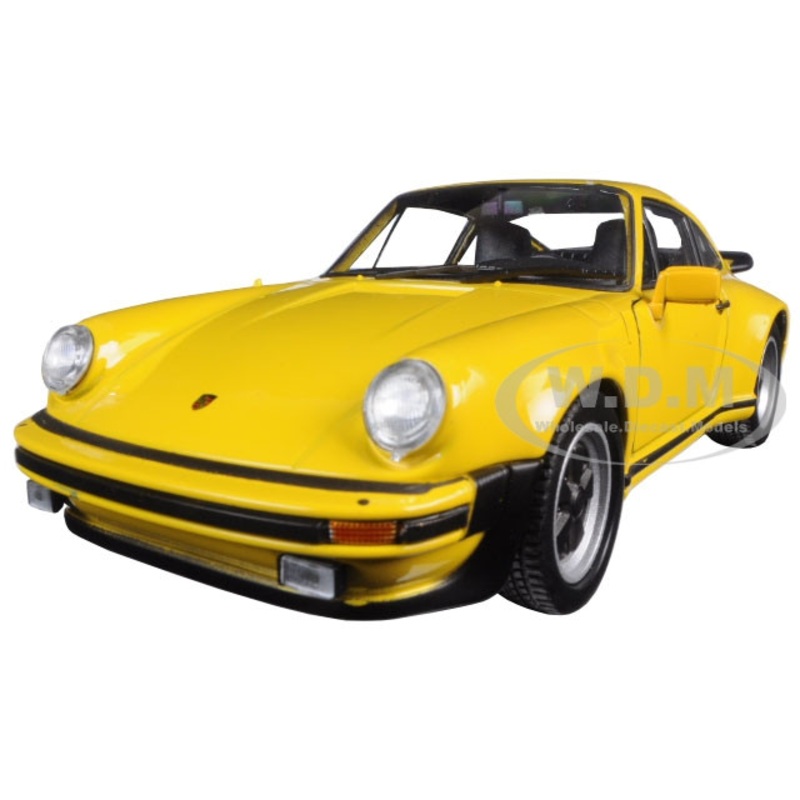 1974 Porsche 911 Turbo 3.0 Yellow 1/24 Diecast Model Car by Welly