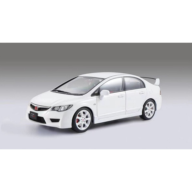 WELL 1/18 HONDA CIVIC FD2 TYPE R CHAMPIONSHIP WHITE