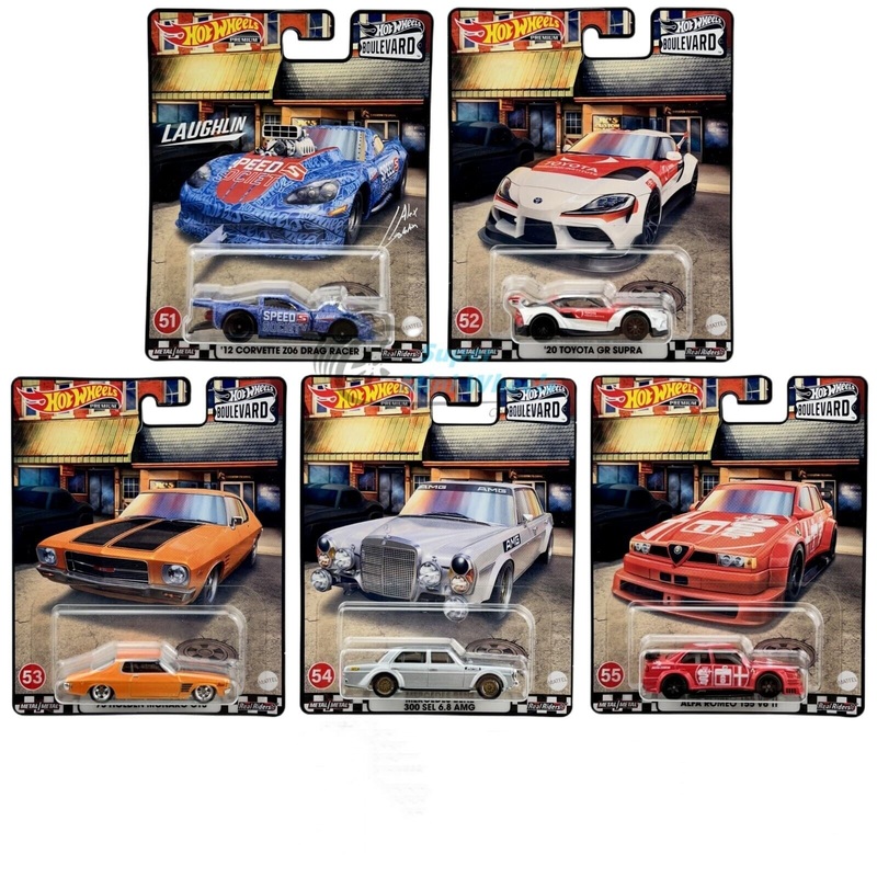 Hot Wheels Premium Boulevard Series ( #51 – #55) Set