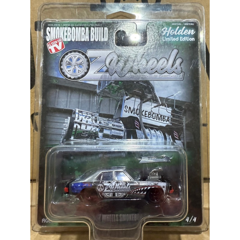 OZ WHEELS – SMOKEBOMBA BUILD – RAW CHASE – 1:64 SCALE DIECAST MODEL