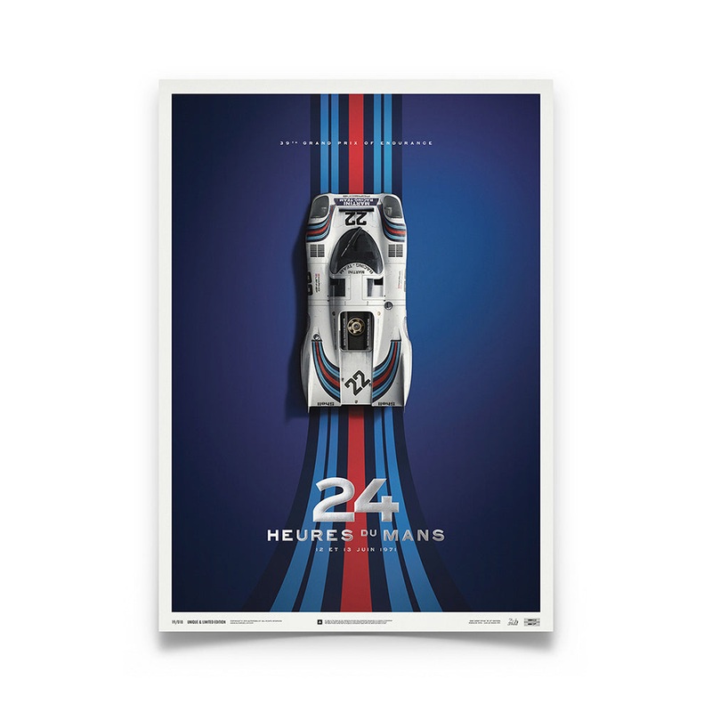 Porsche 917 – Martini – 1971 24h Le Mans Winner – Collector’s Edition Print