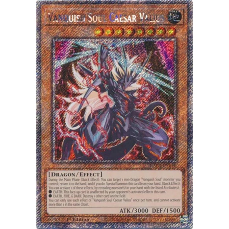 Vanquish Soul Caesar Valius [RA04-EN046] Platinum Secret Rare