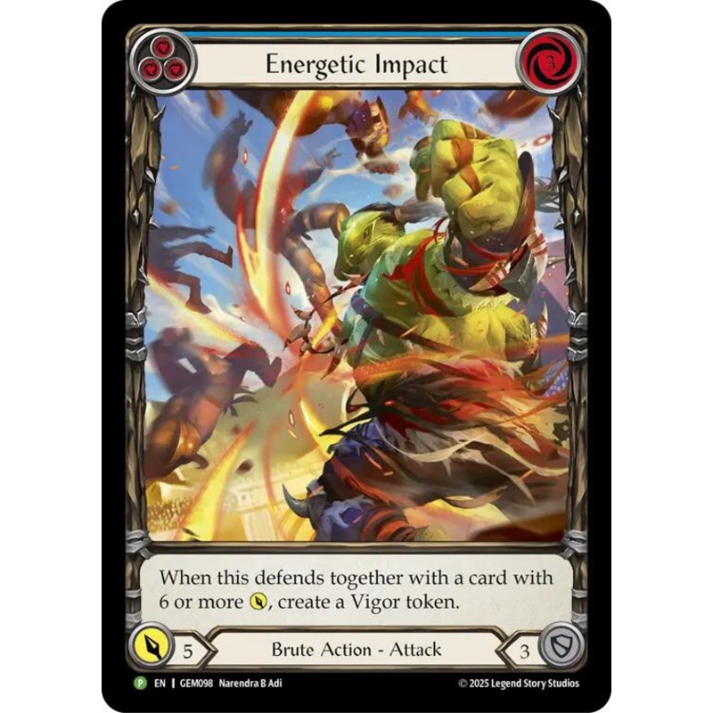Energetic Impact [GEM098] (GEM Pack 3)  Rainbow Foil