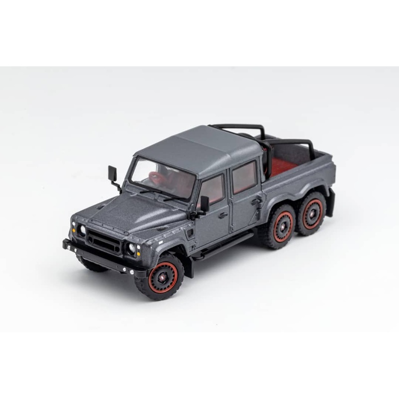 G.C.D 1/64 Land Rover Defender 110 6×6 Pick up Grey, kahn Modified