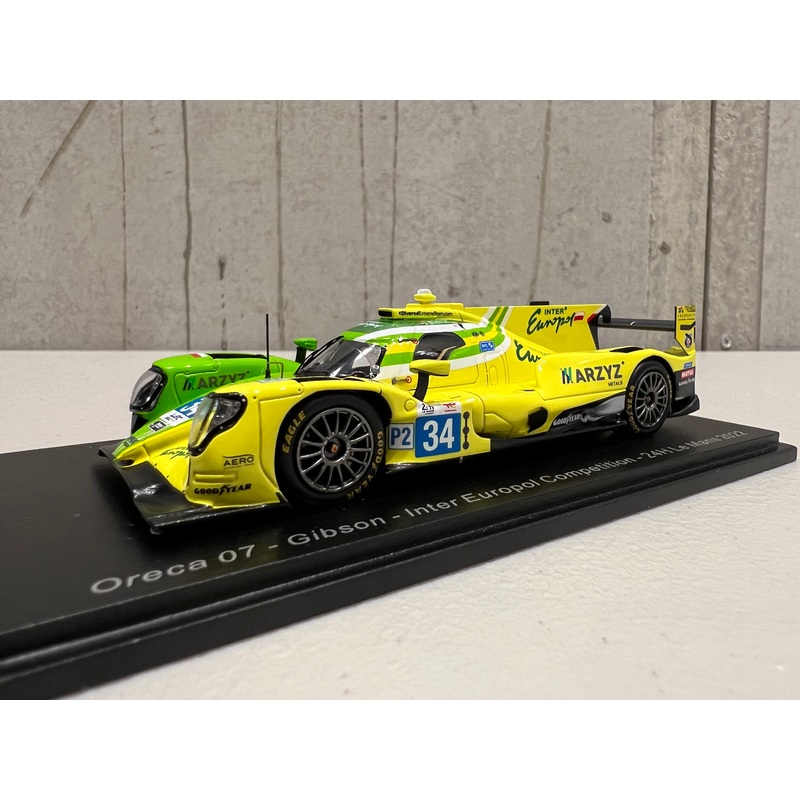 Oreca 07 – Gibson No.34 Inter Europol Competition – 24H Le Mans 2022 – J. miechowski – A. Brundle – E. Gutierrez – 1:43 Scale Resin Model Car – Spark
