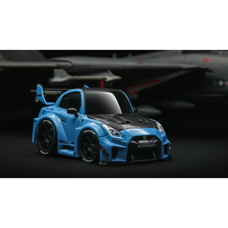 [Premium Resin Model] KR 1:64 Nissan Skyline GT-R R35 Cute Size Egg Car Blue
