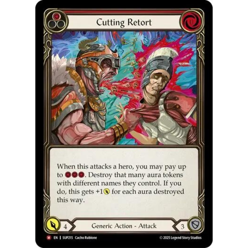 Cutting Retort [SUP215] (Super Slam)  Rainbow Foil