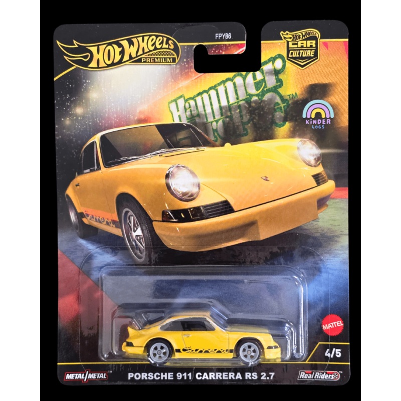 Premium Hot Wheels Porsche 911 Carrera RS 2.7 – Hammer Drop (Imported)