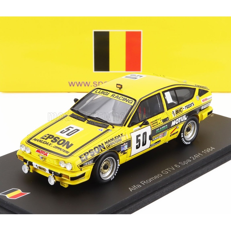 ALFA ROMEO | ALFETTA GTV6 TEAM LUIGI RACING N 50 24h SPA 1984 FRANCOIS XAVIER BOUCHER – MAILLIEN – SPIFFERO