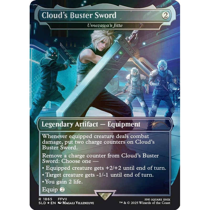 Cloud’s Buster Sword – Umezawa’s Jitte (Rainbow Foil) [Secret Lair Drop Series]