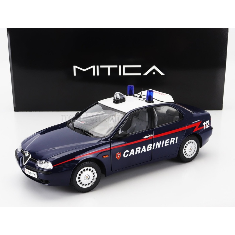 MITICA-DIECAST – 1/18 – ALFA ROMEO – 156 2.0 TWIN SPARK CARABINIERI 1997 – BLUE WHITE