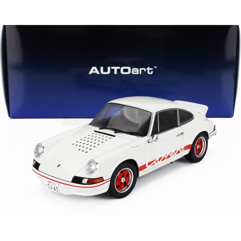 PORSCHE – 911 CARRERA RS 1973 –  THE CIRCUIT WOLF – (RIVAL) SAKON HAYASE – MANGA MOVIE – WHITE RED
