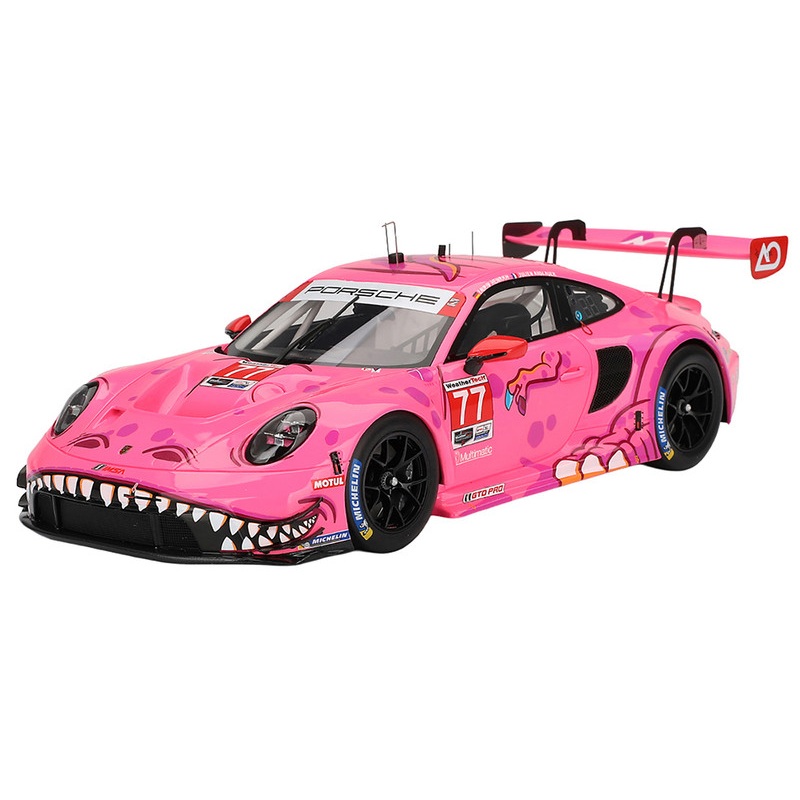 Porsche 911 GT3 R #77 Julien Andlauer – Laurin Heinrich AO Racing – Roxy IMSA SportsCar Weekend – Road America (2024) 1/18 Model Car by Top Speed