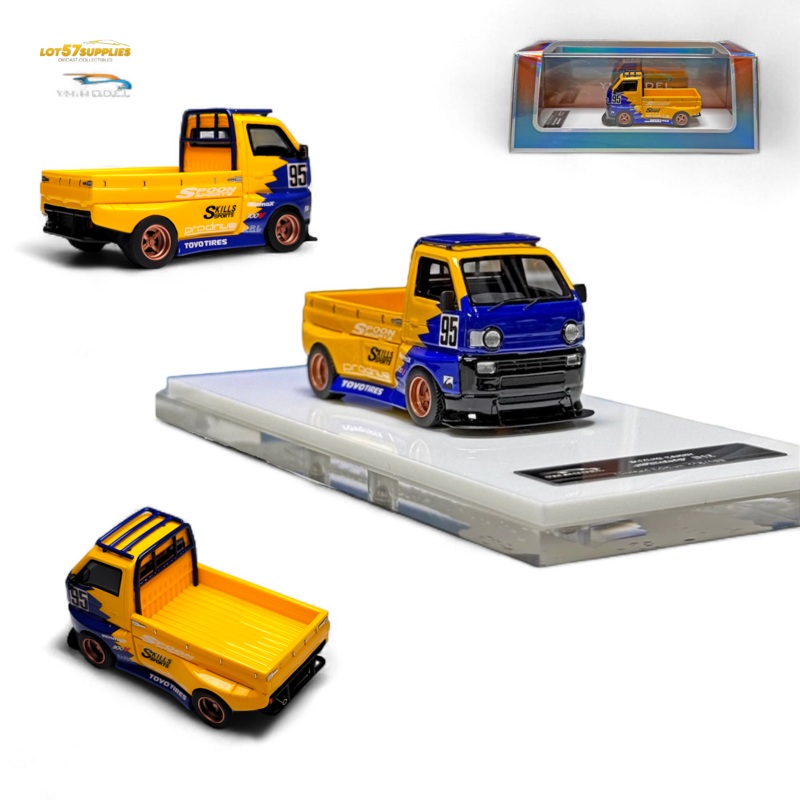 YM Model Suzuki Carry Hoonigan Spoon Sports D12 Widebody Pickup Truck 1:64