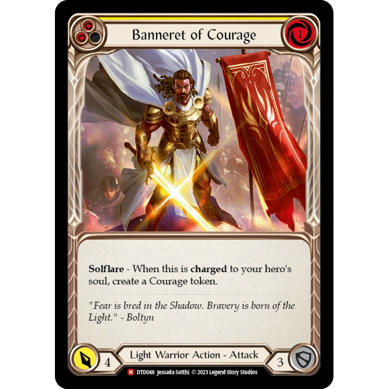 Banneret of Courage [DTD048] (Dusk Till Dawn)  Rainbow Foil