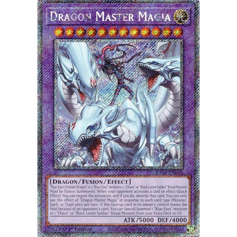 Dragon Master Magia [RA04-EN055] Platinum Secret Rare