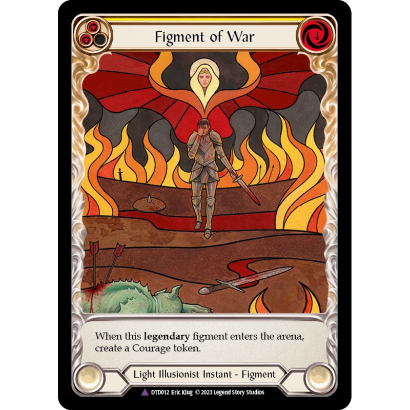 Figment of War // Bellona, Archangel of War (Marvel) [DTD012] (Dusk Till Dawn)  Cold Foil